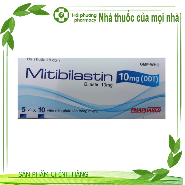 MITIBILASTIN 10mg ODT dị ứng (Bilastin 10mg) hộp * 5 vỉ * 10 viên | Hệ ...