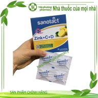 Viên ngậm Kẽm Zink + C + D Sanotact Đức hộp*5 vỉ*4 viên