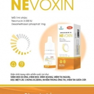 Dung dịch nhỏ mũi , tai Nevoxin (neomycin ,dexamethason phosphat), giảm viêm mũi, tai lọ*10ml