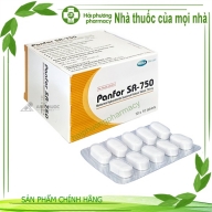 Panfor SR-750 mega ( metfomin 750mg ) hộp*10 vỉ*10 viên