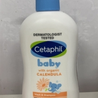 Cetapil Baby wash & Shampoo whit organic Calendula lọ*400ml