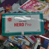 Khẩu trang Hero pro 4 lớp H* 50 cái túi bóng