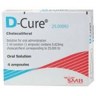D-Cure 25.000IU H* 4 ống * 1ml (Ống)