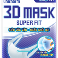 Khẩu trang Unicharm 3D Mask Super Fit túi 5 cái (Túi)