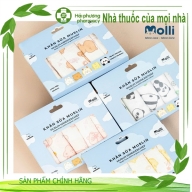 Khăn sữa muslin Molli KT30*30 cm (hình gấu trúc) hộp * 5 cái