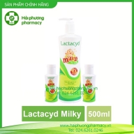 Sữa tắm Lactacyd milky 500ml tặng 2 lọ sữa tắm nhỏ
