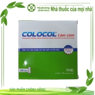 Colocol cảm cúm (paracetamol 500mg, cafein anhydrous 25 mg, phenylephrin hydroclord 5 mg) hộp * 15 vỉ* 10 viên