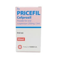 Pricefil 250mg/5ml (cefprozil) (30ml)