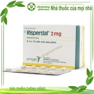 Risperdal 2 mg ( risperidone 2 mg ) Janssen hộp*6 vỉ*10 viên