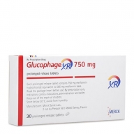 Glucophage XR 750mg (2 vỉ x 15 viên /hộp)