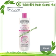 Evoluderm nước tẩy trang dành cho da mẫn cảm hồng l* 500 ml (425)