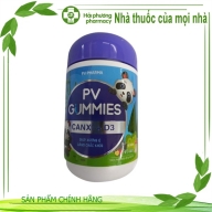 Kẹo dẻo cao cấp PV Gummies canxi + D3 vị táo