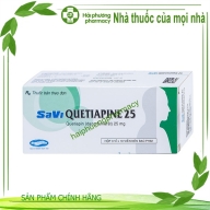 Savi Quetiapine 25 ( Quetiapin 25mg) hộp*3 vỉ*10 viên