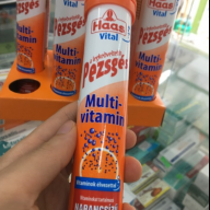 Sủi Hungary Haas vital Pezsges Multi-vitamin lọ*80g