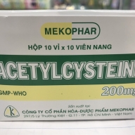Acetylcystein 200mg - Mekopha h* 10 vỉ* 10 viên