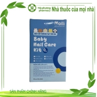 Bộ cắt móng tay cho bé 0M+ (tên lửa) hộp * 1 bộ (1 kéo nhỏ,1 bấm móng tay,1 nhíp gắp ,1 giũa móng) Molli