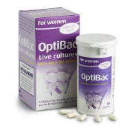 Optibac Live Cultures lọ*90 viên - Phòng ngừa và hỗ trợ điều trị viêm vùng kín