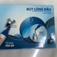 TL031 Bút lông đầu PM09 xanh hộp*10 cái