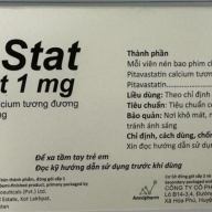 Pit-stat 1mg (Pitavastatin 1mg)-ANVI Hộp 1 vỉ * 10 viên