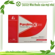 Paralmax 650 ( Paracetamol 650 mg ) hộp*10 vỉ*10 viên