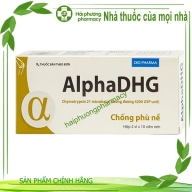 AlphaDHG (Alpha) Hậu Giang H*2 vỉ *10 viên