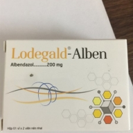 Lodegald-Albennazol 200mg - Hộp 2 viên