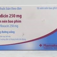 Nirdicin 250mg (Levofloxacin) H*1vỉ x 10viên/H)