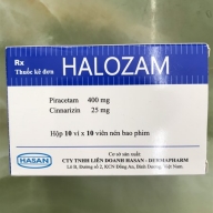Halozam H*10vỉx10 viên (Piracetam 400mg+Cinarizin 25mg)