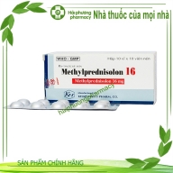 Methylprednisolon 16mg H*10 vỉ *10vien khapharco