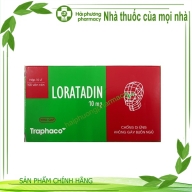 Loratadin 10mg Traphaco hộp 10 vỉ x 10 viên nén