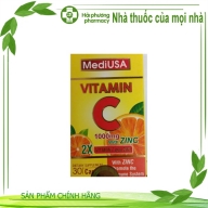 Vitamin c 1000 mg MediUSA hộp*4 lọ*30 viên