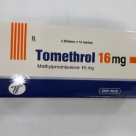 Tomethrol 16mg(Methylprednisolone 16mg) Hộp 30viên.