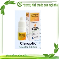 Nhỏ mắt Cleroptic ( Ketotifen 0.025%, solution 0.025%) lọ*5ml