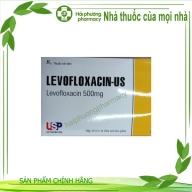 Levofloxacin-Us ( levofloxacin 500 mg ) hôp*10 vỉ*10 viên