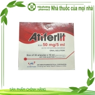 Atiferlit iron sắt nguyên tố 50mg/5ml hộp*30 ống*10 ml