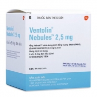 Ventolin 2.5mg hộp*30 ống ( hàng biến động giá )