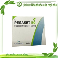 PEGASET 50 (Pregabalin 50 mg) hộp*4 vỉ*7 viên