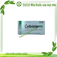 Cetirizine SK ( cetirizine 10 mg) hộp*10 vỉ*10 viên