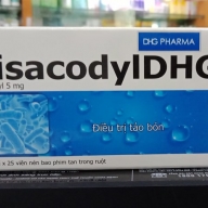 Bisacodyl DHG 5mg Hộp 100 viên