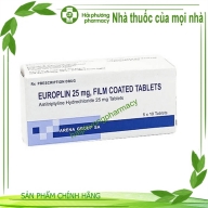 Europlin 25mg (Amitripyilin) H* 5vỉ x 10viên