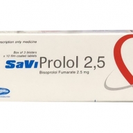 SaviProlol (Bisoprolol) 2,5 mg H*3 vỉ* 10 viên