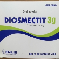 Diosmectit 3 g ( diosmectit 3 mg ) hộp*30 gói*3.8g ENLIE