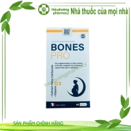 Bones pro ( Calcium nano carbonate, vitamin D3 ) Pháp lọ*60 viên (TDN)