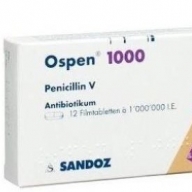 Ospen 1000( Phenoxymethylpeniciclin ao) sandoz
