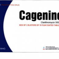 Cagenine (clarithromycin 500mg) Hộp 30 viên