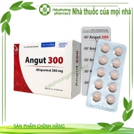 ANGUT 300 DHG (allopurinol 300 mg) hộp*10 vỉ*10 viên