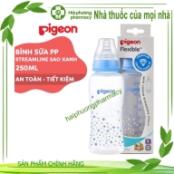 Bình sữa PP Streamline (Mầu Xanh, Mầu Hồng) Pigeon D11272106,250ml