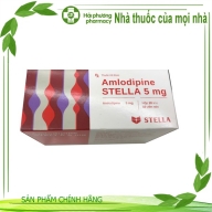 Amlodipine 5 mg stella hộp*100 viên