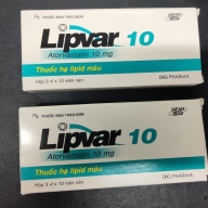 Lipvar 10 ( Atorvastatin 10 mg ) hộp*3 vỉ*10 viên