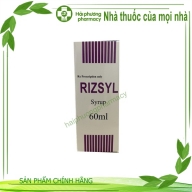 Rizsyl (Diphenhydramine Hcl 162mg, Ammonium Chloride 1578 mg ) lọ*60ml
